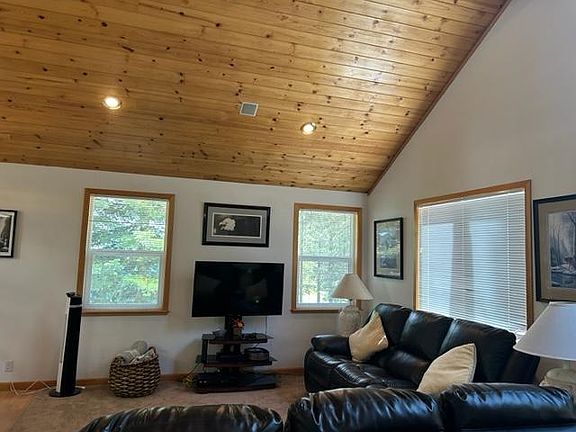 Light and bright with vaulted ceilings.