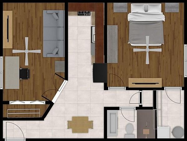 Single Bedroom floorplan