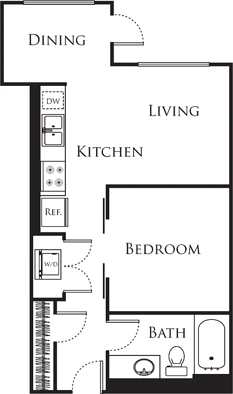 Floor plan A18- Income Restricted