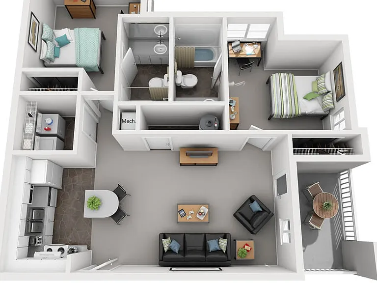 2X2 with Stainless Steel Appliances 2X2 with Stainless Steel Appliances