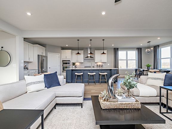 Connected Kitchen and Gathering Room