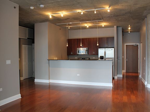 Open living/kitchen area