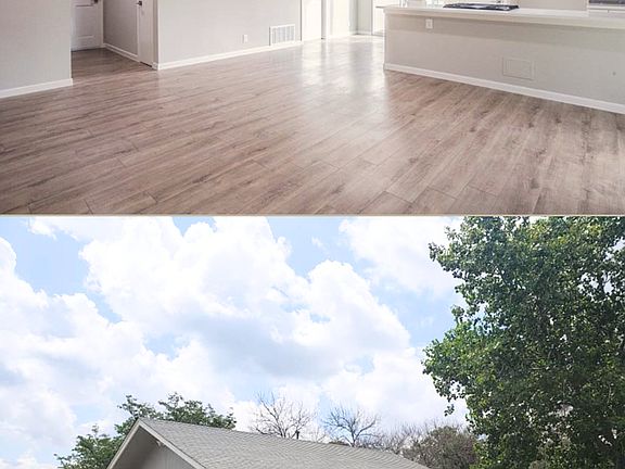 Large shared living space and attached garage