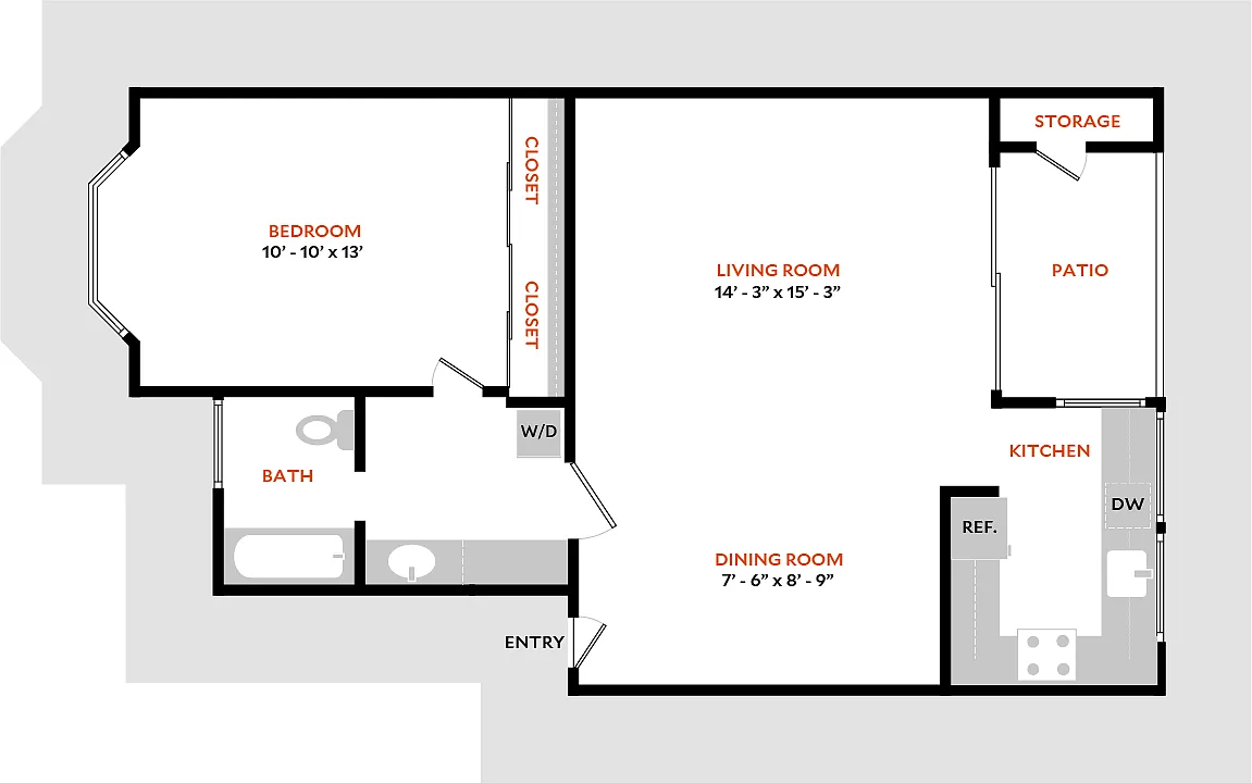 Floor plan Plan 1AR