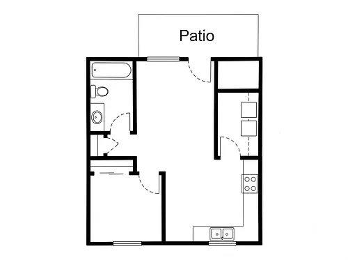 Floor plan 1 Bedroom