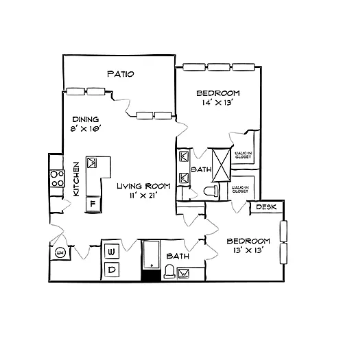 Floor plan Design 2B