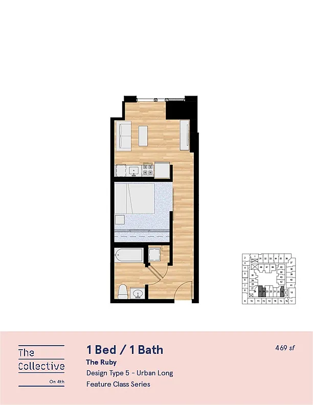 Floor plan Studio C - Deluxe