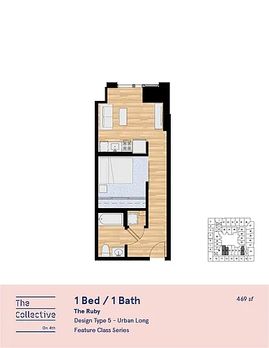 Floor plan Studio C - Deluxe