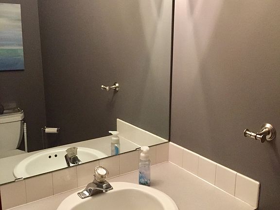 First-floor powder room