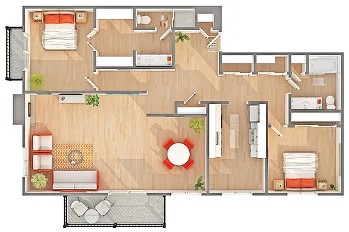 Floor plan B6