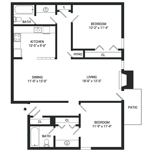 Floor plan B8
