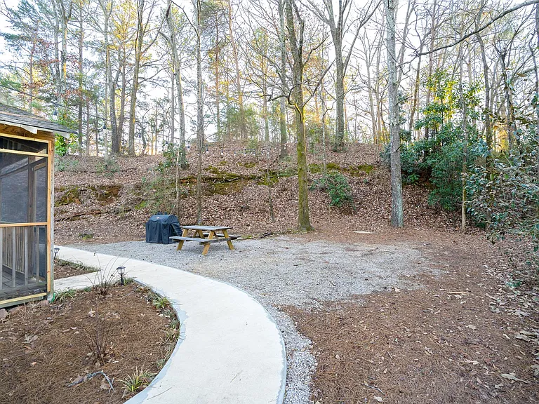 Private Wooded Backyard with new BBQ Grill & Outdoor Dining
