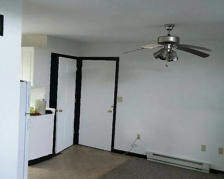 kitchen and living area