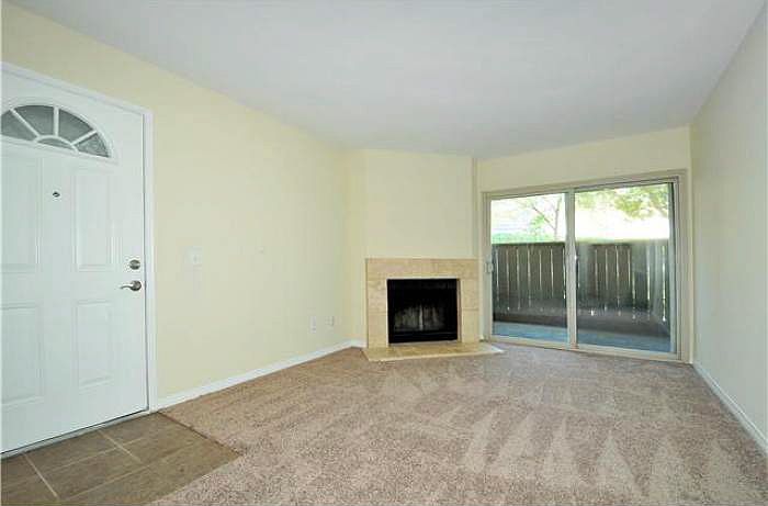 Living Room with Small Patio