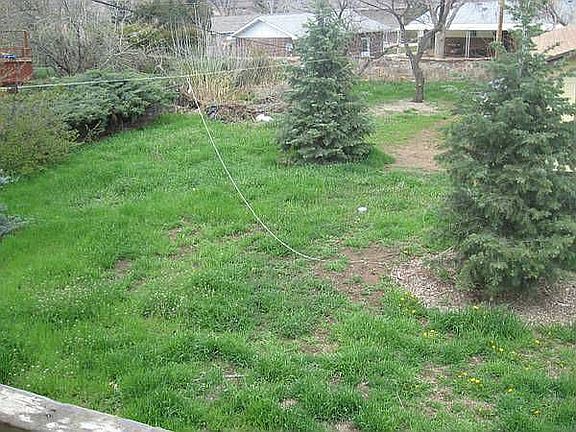 Very large fenced back yard