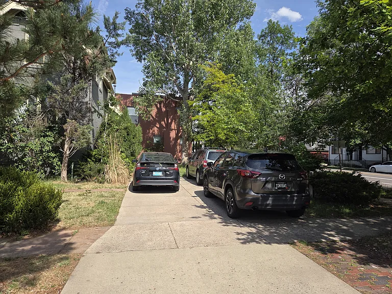 Parking. Each unit has 2 off street parking spaces, one in front of the other