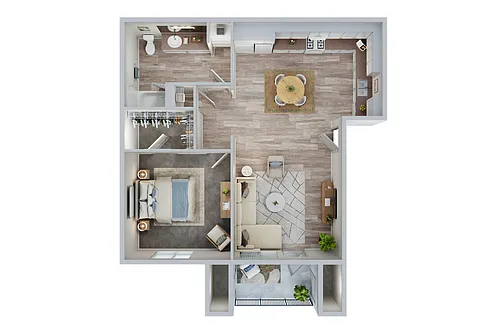 Floor plan 1 Bedroom