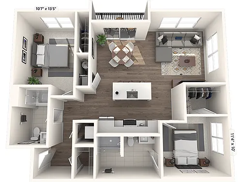 Floor plan 2B