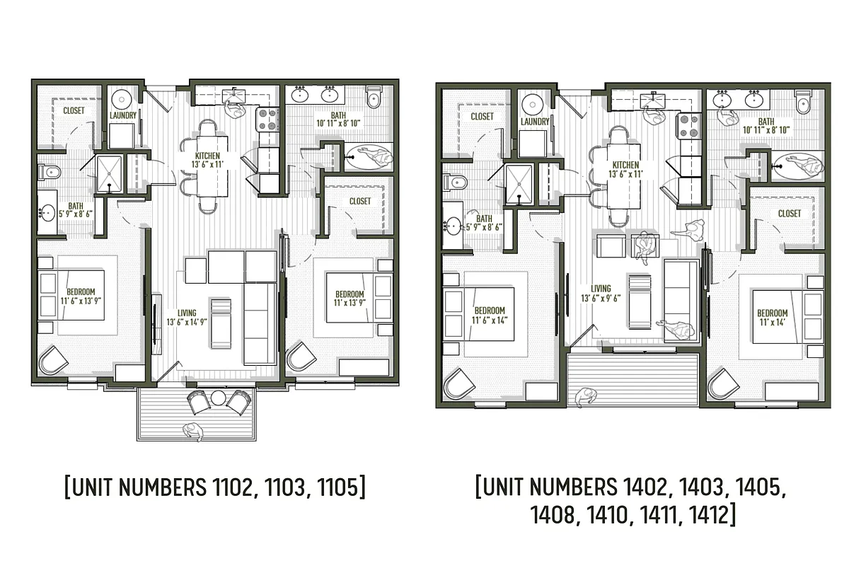 Floor plan West 8th - Silver