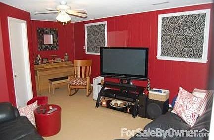 TV-family room : New carpet and new roman shades