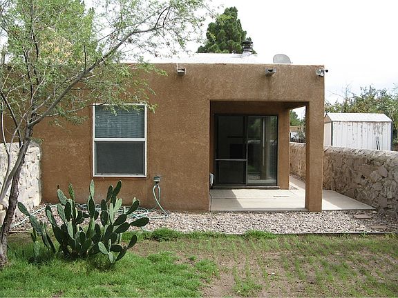 Backyard with porch