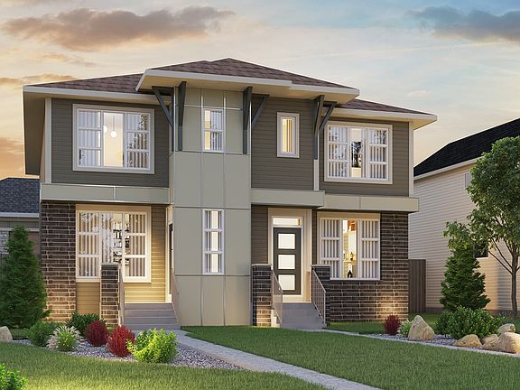 Brookfield Residential Semi D Prairie Elevation