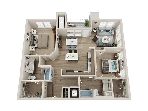 Floor plan 2X2 B3