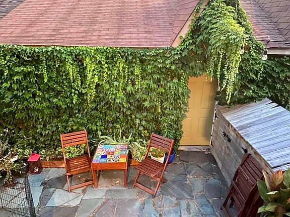 Shared back patio area