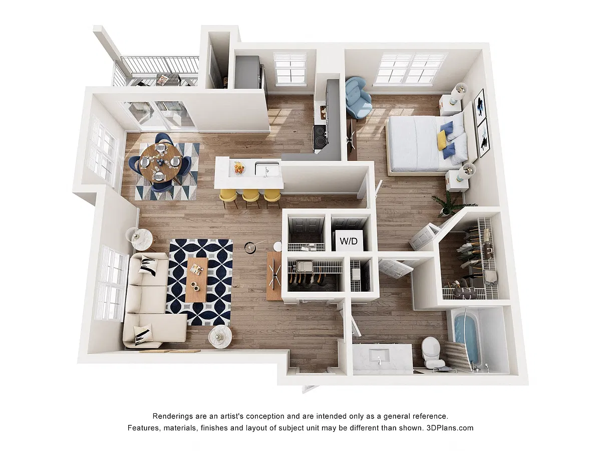 Floor plan 1x1 Silver V