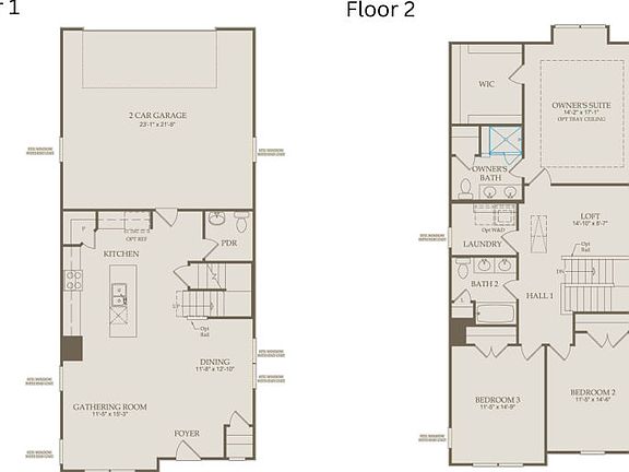 Floor Plan Level 1 Level 2