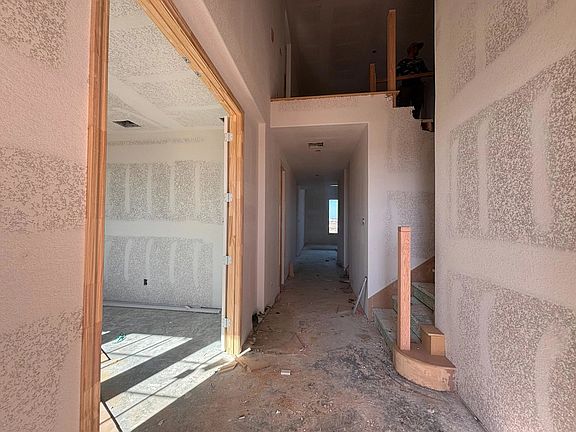 Construction progress - entryway