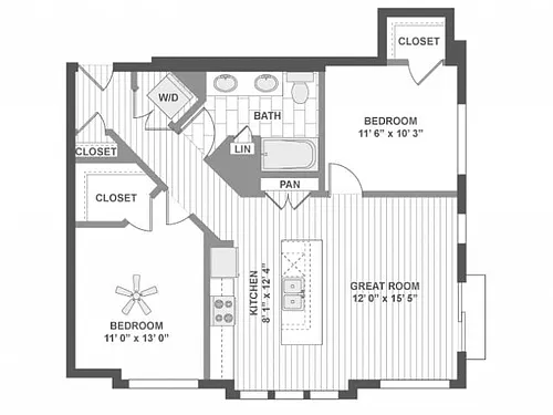 Floor plan B500