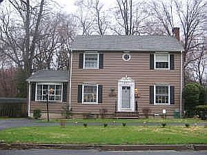 front with circular driveway