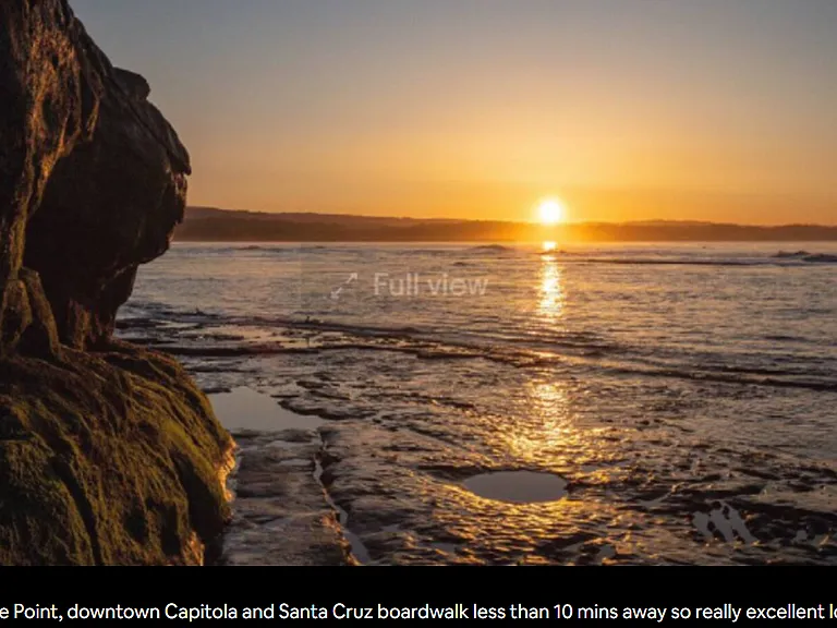 Pleasure Point and all of Santa Cruz and Capitola village are approx 10 mins drive