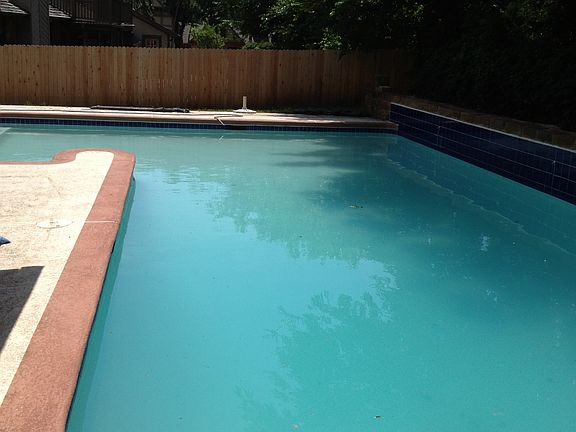 Gunite pool has cool deck