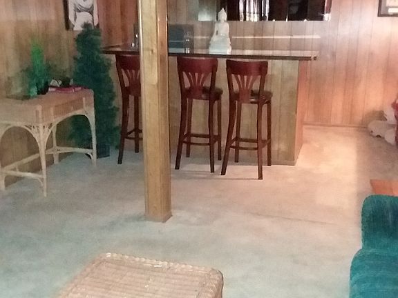 Downstairs with a wet bar 