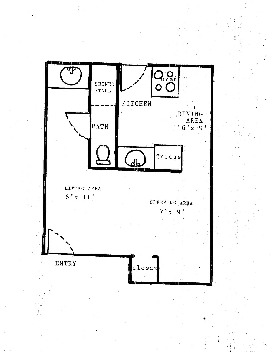 Floor plan Studio