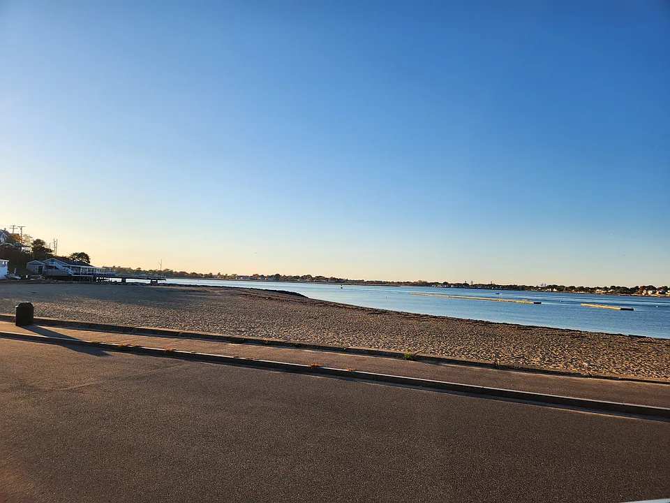 Public beach across the street.