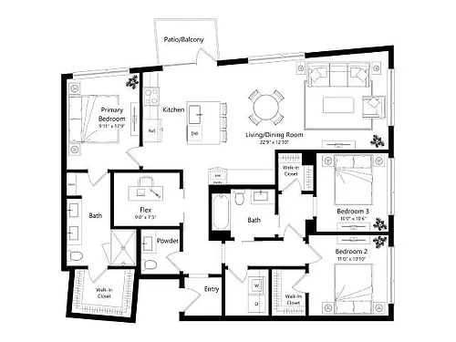 Floor plan C3