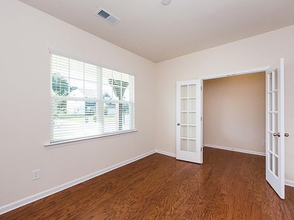 Private study with double glass doors