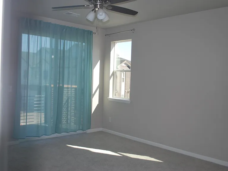 Master bedroom with balcony
