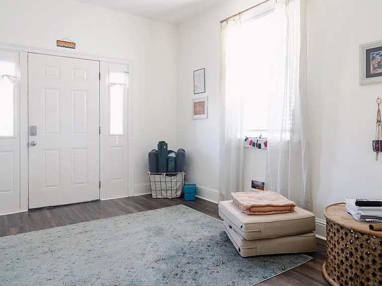 Room 1: living, dining, office space