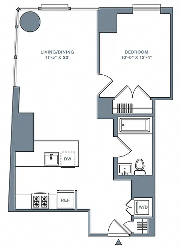 Floor plan 1 Bed_1 Bath-5-51 E