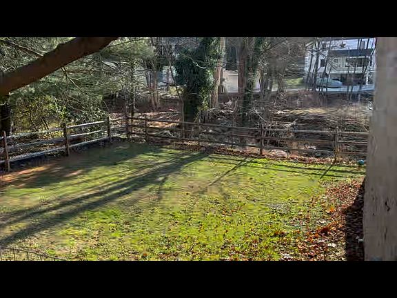 Fenced back yard