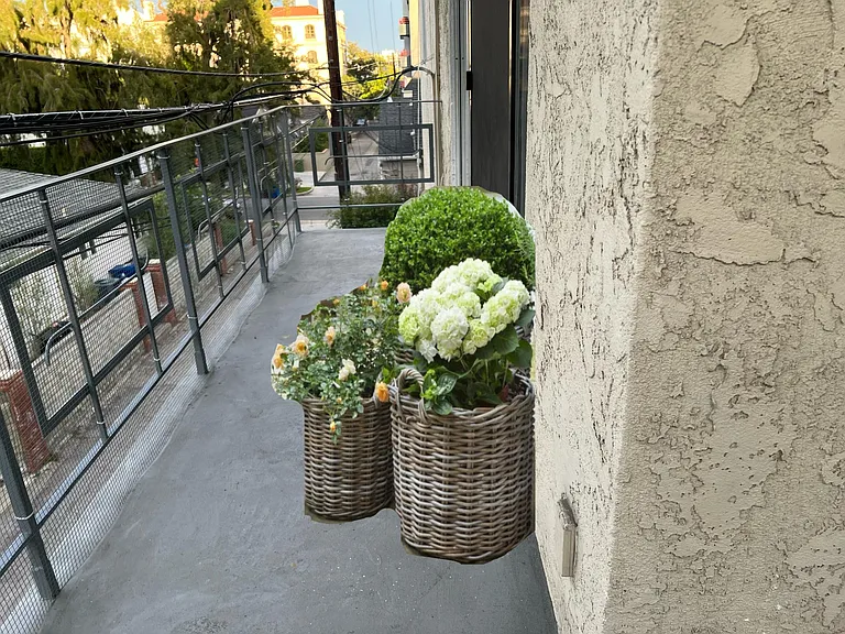 Balcony virtual flowers