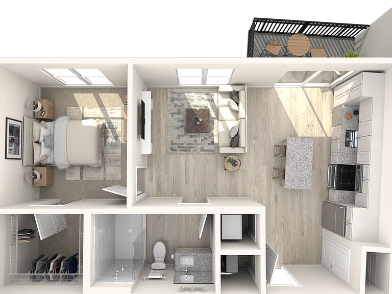 A2.1 | One Bedroom, One Bathroom A2.1 | One Bedroom, One Bathroom