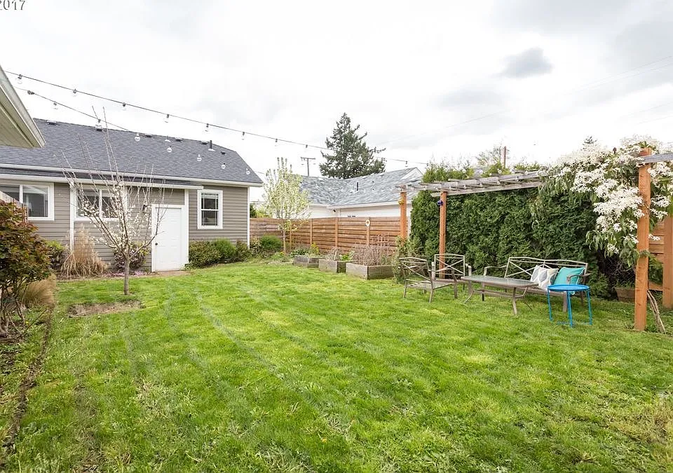 Private back yard