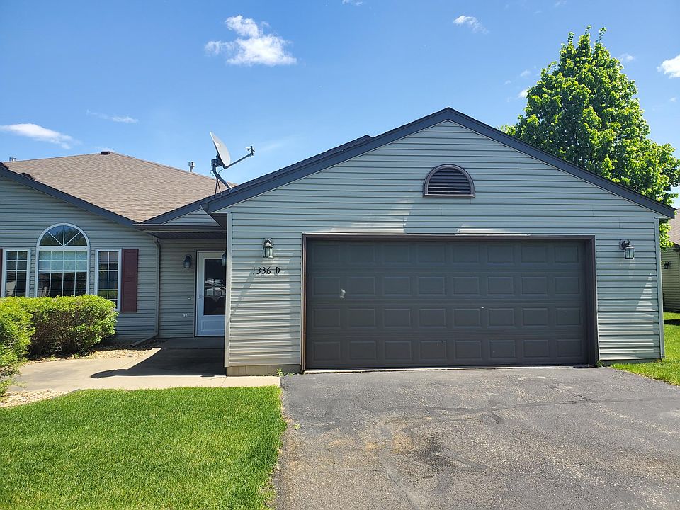 Front View. 2 car over-sized attached garage. + 2 car driveway.