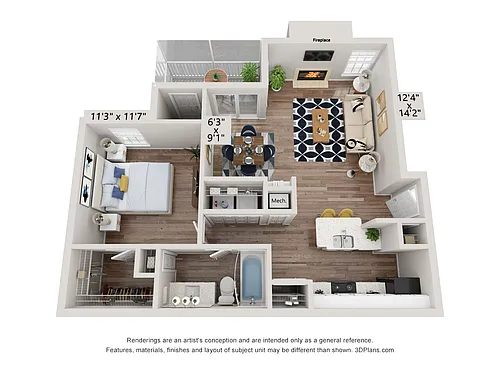 Floor plan Maury
