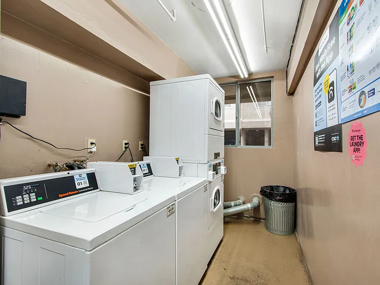 On-site laundry room.